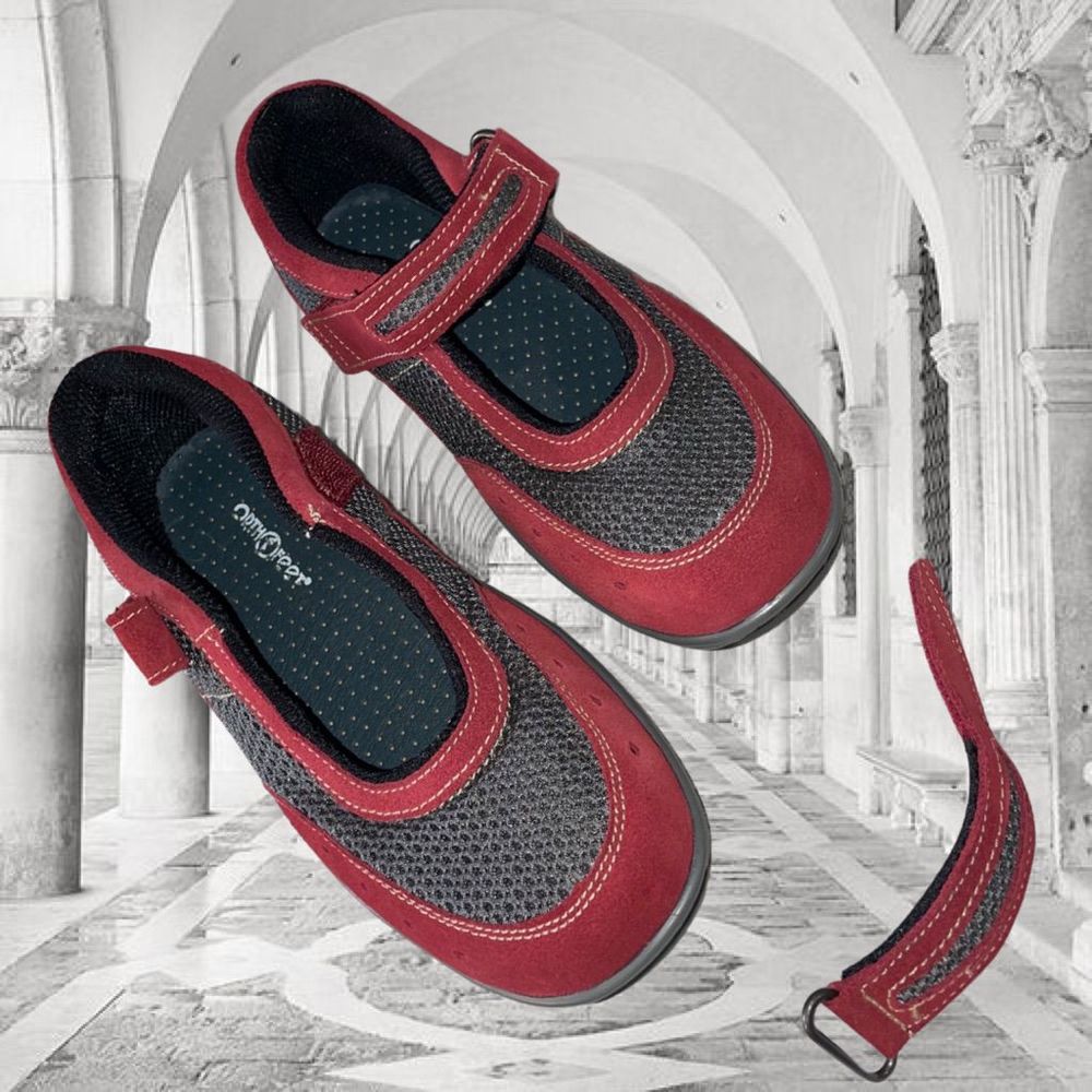 ComfortWalk Orthofeet Women’s Red Mary Jane Sandals